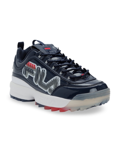 

FILA Men Blue Printed Disruptor II Sneakers