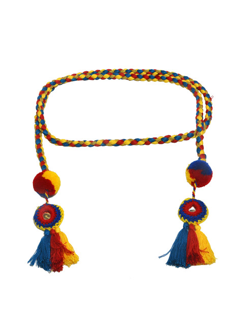 

Diwaah Women Red & Yellow Solid Belt