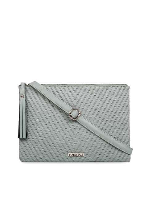 

Toteteca Green Textured Sling Bag