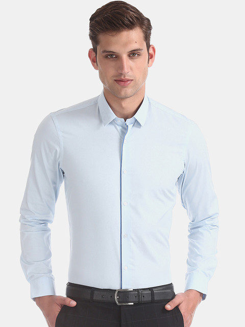 

Arrow New York Men Blue Slim Fit Solid Formal Shirt