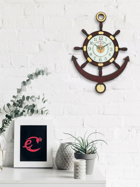 

eCraftIndia Brown Analogue Wall Clock