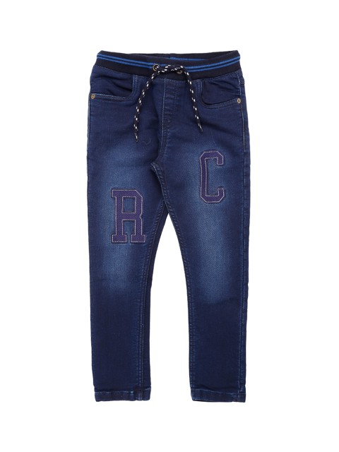 

Pantaloons Junior Boys Blue Tapered Fit Mid-Rise Clean Look Stretchable Jeans