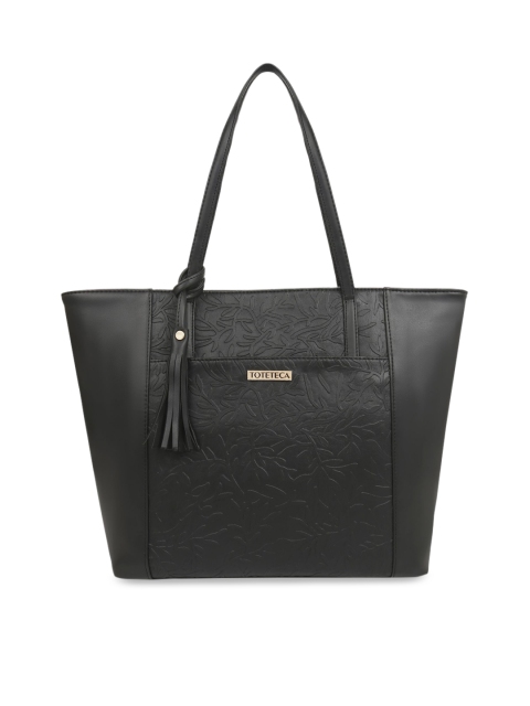 

Toteteca Black Textured Shoulder Bag