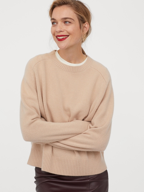 

H&M Peach-Coloured Cashmere Jumper