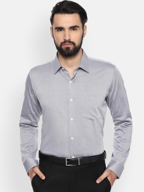 

Van Heusen Men Grey Slim Fit Printed Formal Shirt