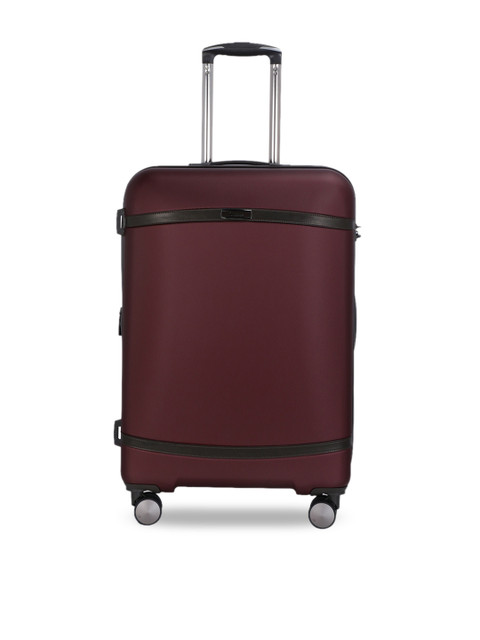 

IT luggage Maroon Solid Medium Trolley Bag