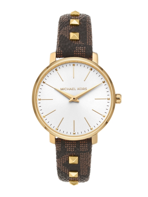 

Michael Kors Women Brown & Gold-Toned Analogue Watch MK2871