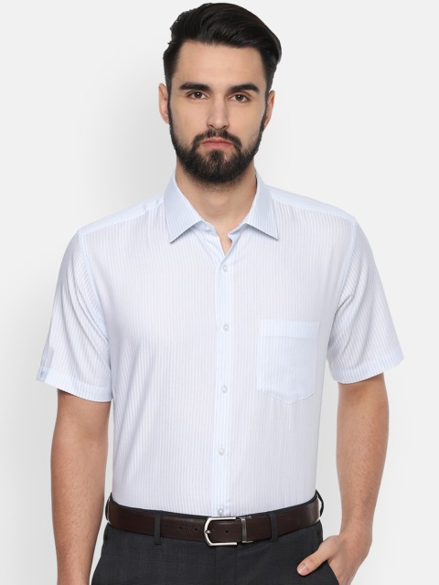 

Van Heusen Men Blue Regular Fit Striped Formal Shirt