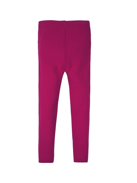

RVK Girls Magenta Solid Ankle-Length Acrylic Leggings, Burgundy