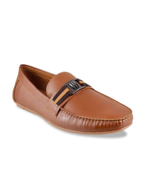 

Metro Men Tan Brown Leather Loafers