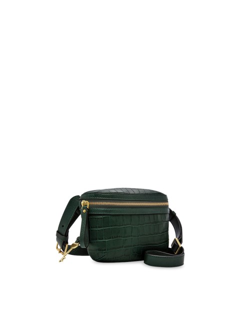 

Fossil Women Green Solid Messenger Bag