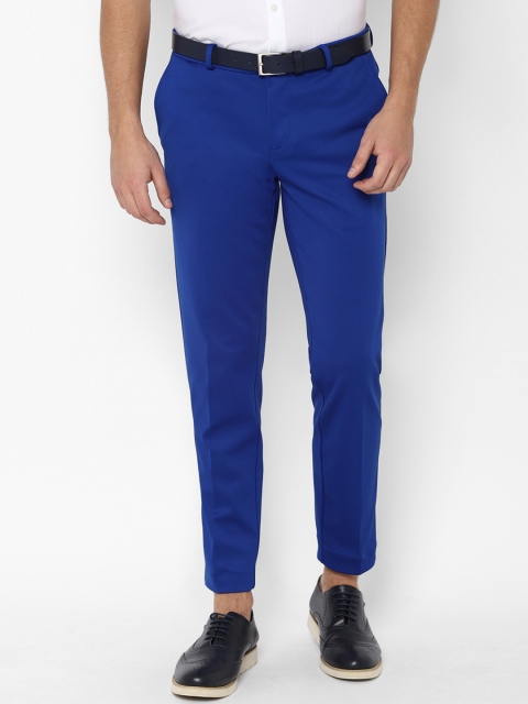 

Allen Solly Men Blue Slim Fit Solid Regular Trousers