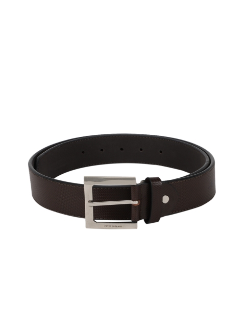 

Peter England Men Brown Woven Design Belt