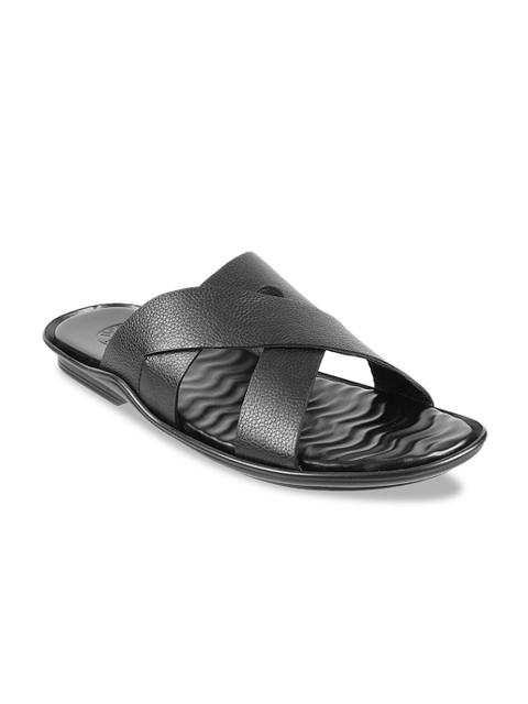 

Mochi Men Black Leather Sandals
