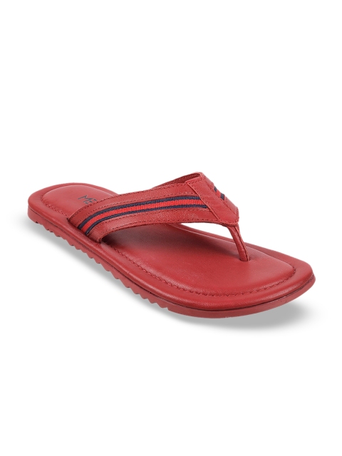 

Metro Men Red & Blue Leather Comfort Sandals