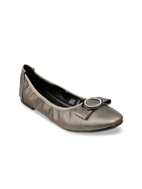 

SOLE HEAD Women Grey Embellished Ballerinas