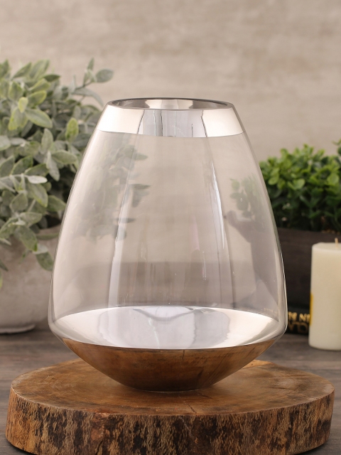

Pure Home and Living Transparent Heritage Glass Vase