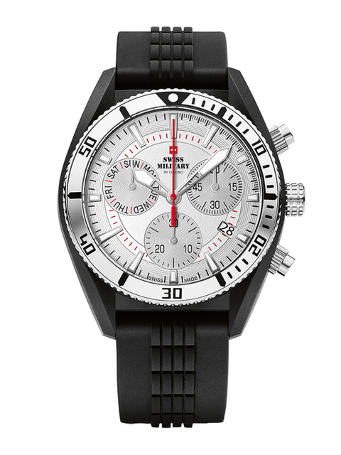 

Swiss Military by Chrono Men Silver-Toned Analogue Watch SM34045
