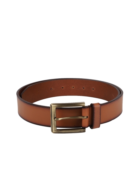 

Peter England Men Brown Solid Leather Belt