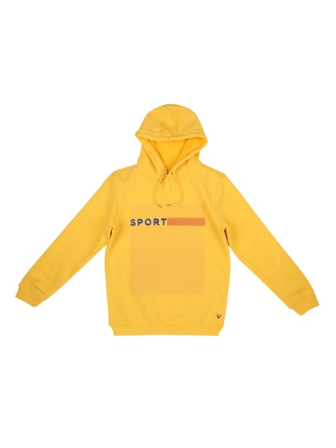 

Allen Solly Junior Boys Yellow Printed Hooded Sweatshirt