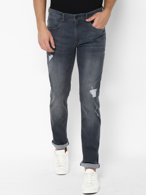 

Allen Solly Men Blue Skinny Fit Mid-Rise Mildly Distressed Stretchable Jeans