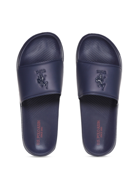 

U.S. Polo Assn. Men Blue Solid Sliders