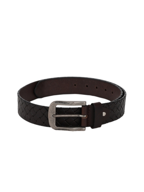 

Peter England Men Brown Woven Design Belt