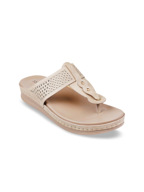 

SOLE HEAD Women Beige Solid Comfort Heels