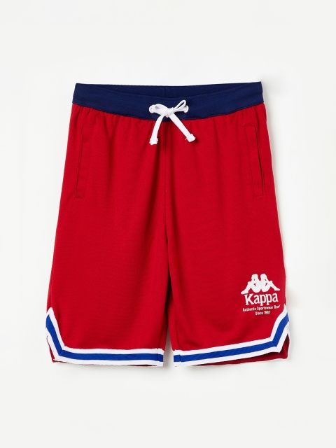 

Kappa Boys Red Solid Regular Fit Sports Shorts