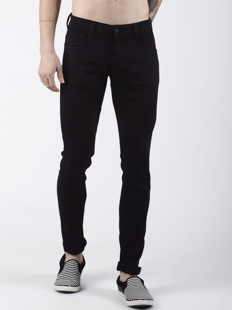 

Rex Straut Jeans Men Black Slim Fit Mid-Rise Clean Look Jeans