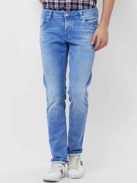 

Lawman pg3 Men Blue Skinny Fit Mid-Rise Clean Look Stretchable Jeans
