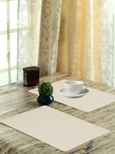 

OBSESSIONS Set of 6 Beige Textured Luca Dining Table Mat