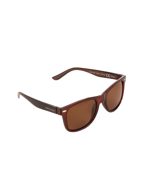 

Daniel Klein Men Polazised & UV Protected Wayfarer Sunglasses DK3145-C4, Brown