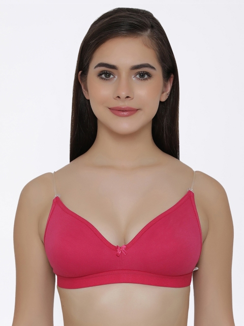 

Clovia Pink Solid Non-Wired Non Padded Everyday Bra BR0376Z143