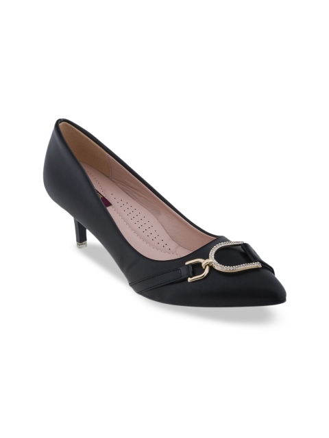 

SHUZ TOUCH Women Black Solid Pumps