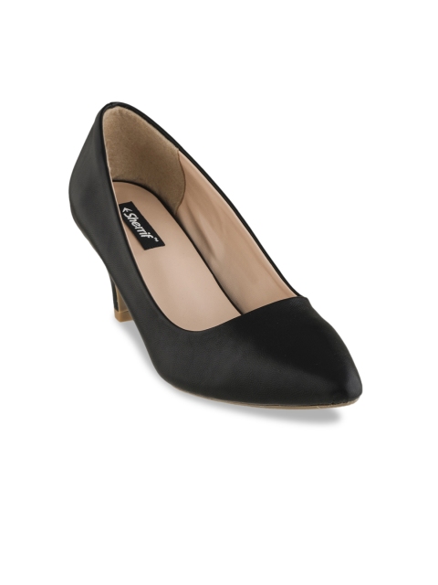 

Sherrif Shoes Women Black Solid Pumps