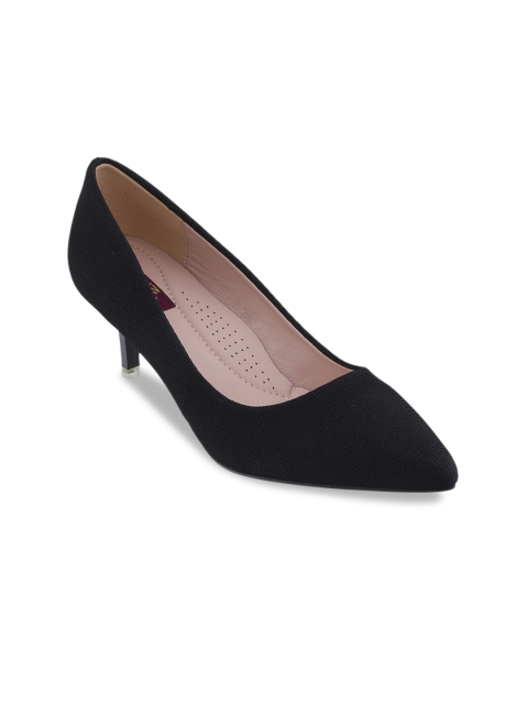 

SHUZ TOUCH Women Black Solid Pumps