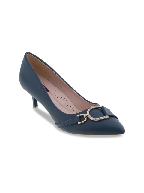 

SHUZ TOUCH Women Blue Solid Pumps