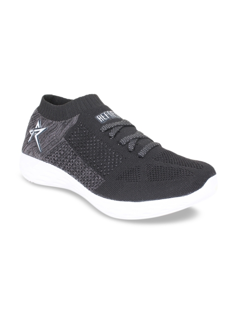 

REFOAM Men Charcoal Grey Mesh FLYKNIT Running Shoes