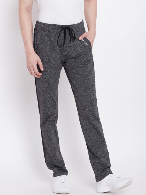 

JUMP USA Men Charcoal Grey Solid Slim-Fit Active Wear Track Pants