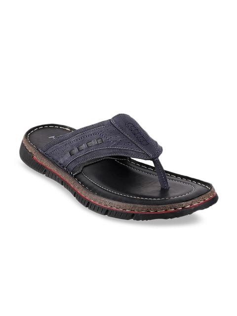 

Metro Men Blue Leather Sandals