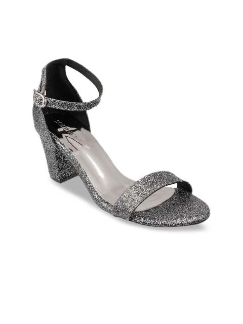 

SOLE HEAD Women Grey Embellished Sandals