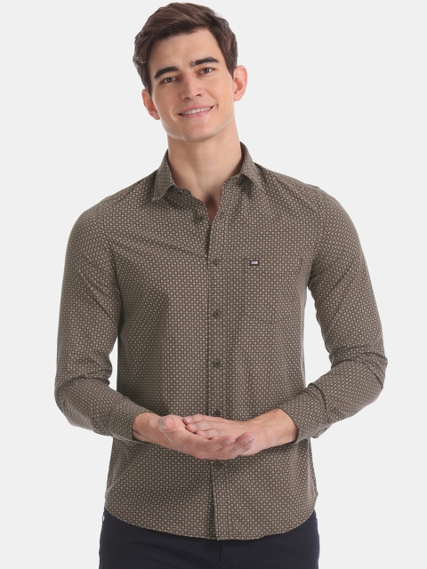 

Arrow Sport Men Brown Slim Fit Printed Casual Shirt