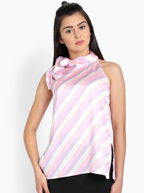 

COVER STORY Women Pink Striped Top