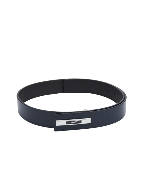 Park Avenue Men Blue Solid Leather Belt