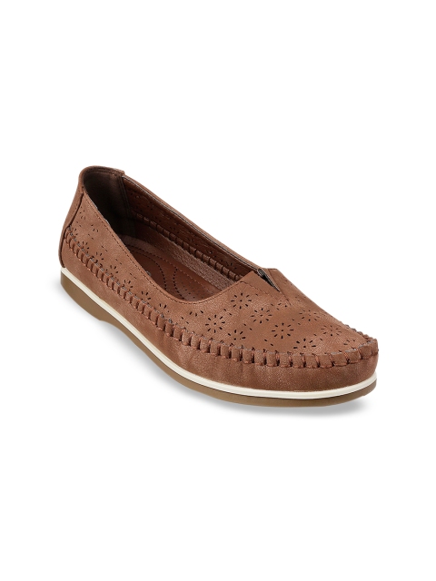 

SOLE HEAD Women Brown Solid Ballerinas