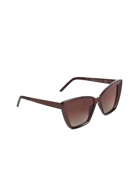 

Daniel Klein Women Polarized Butterfly Sunglasses DK4286-C2, Brown