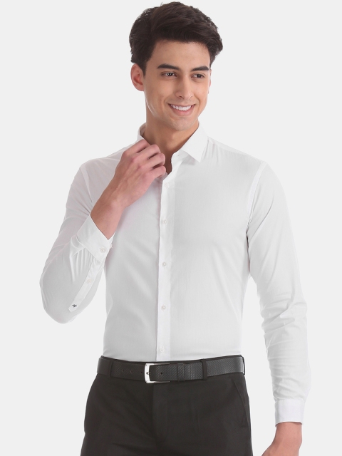 

Arrow New York Men White Skinny Fit Solid Formal Shirt
