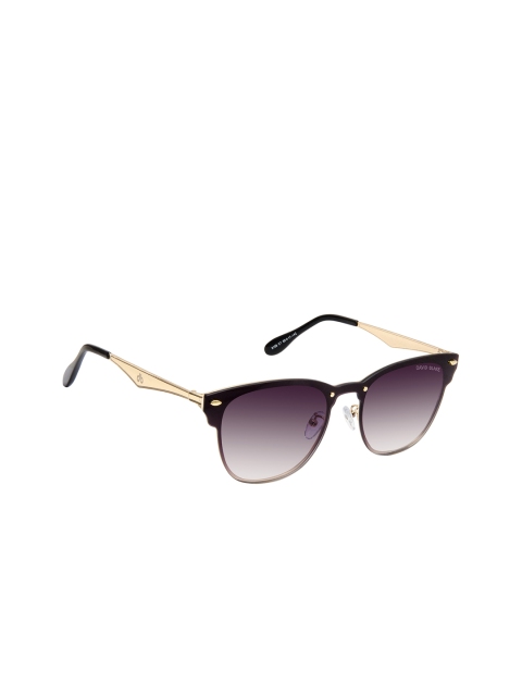 David Blake Unisex Wayfarer UV Protected Lens Sunglasses SGDB1671, Purple