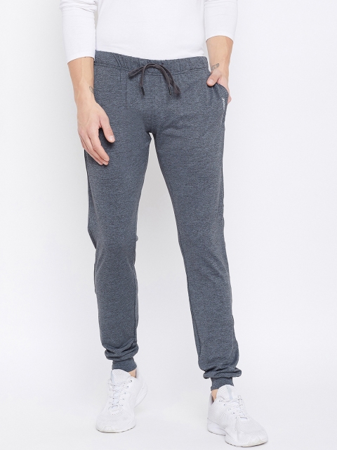 

JUMP USA Men Grey Solid Slim-Fit Track Pants, Navy blue